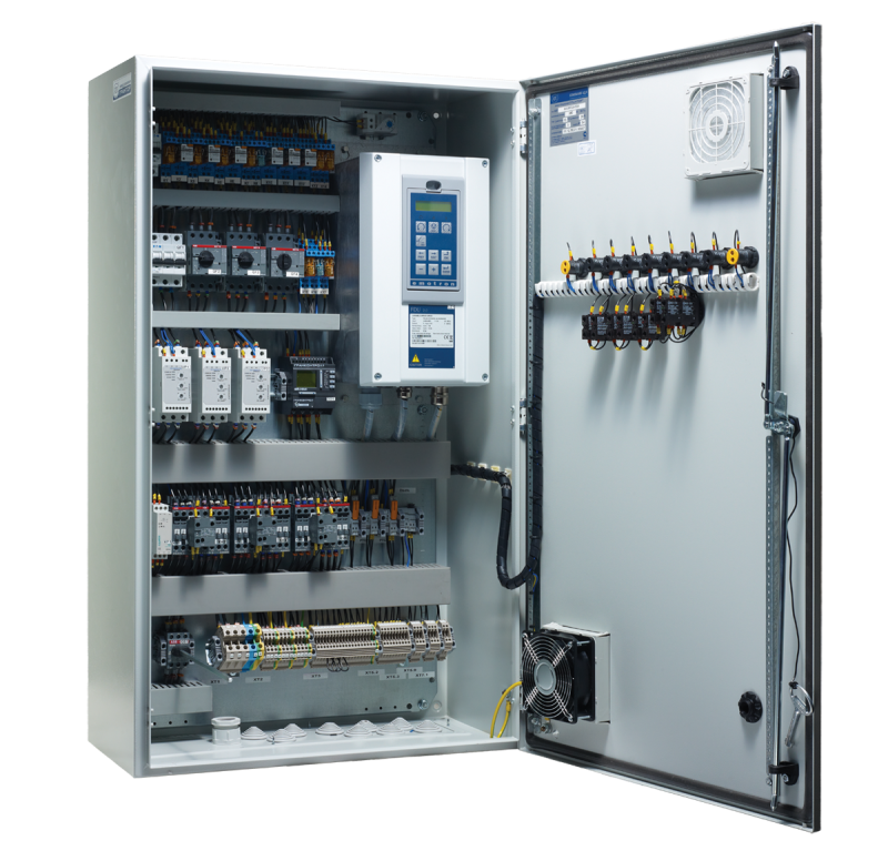 Шкаф управления компрессором АЛЬФАУМ АЛМ-ШУК SA0.1-SHUK-MK1-4 c прямым пуском 1x4 кВт